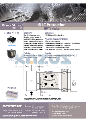 CMF-SDP50A-2 datasheet - SLIC Protection