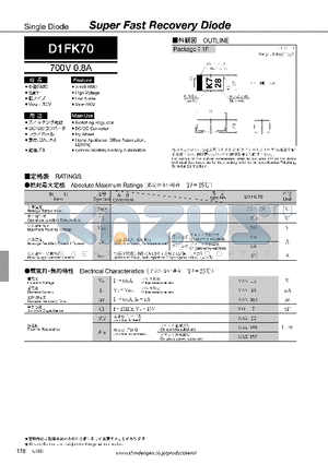 D1FK70 datasheet - Super Fast Recovery Diode