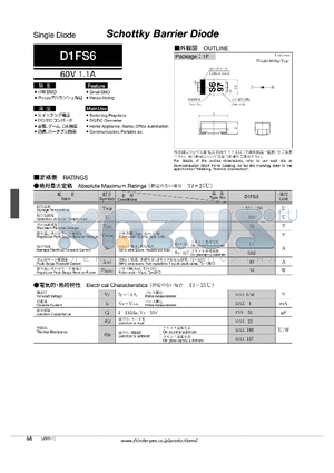 D1FS6_10 datasheet - Schottky Barrier Diode