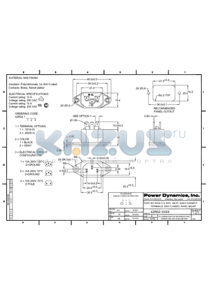 42R02-3212-150 datasheet - SIDE FLANGED, PANEL MOUNT