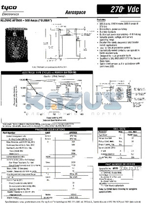 AP350XB57 datasheet - KILOVAC AP350X- 500 Amps