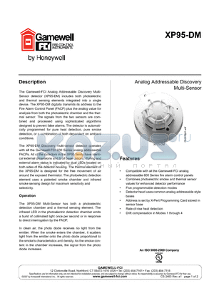 30203 datasheet - Analog Addressable Discovery Multi-Sensor