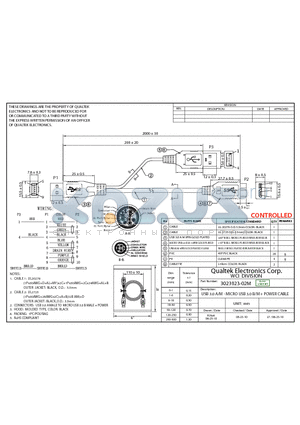 3023023-02M datasheet - USB 3.0 A/M - MICRO USB 3.0 B/M  POWER CABLE