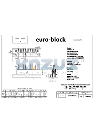 CMK-5.08 datasheet - Standard : UL - IEC 300V - 320V 10A - 15A