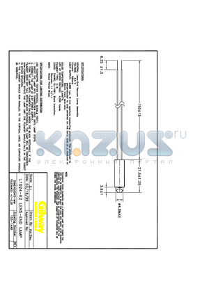 155-1449 datasheet - L1024-K2 LENS-END LAMP