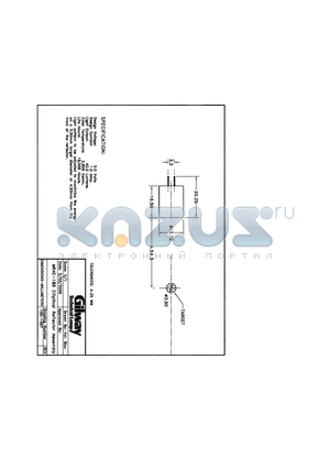 155-1467 datasheet - MR4E-188 Elliptical Reflector Assembly