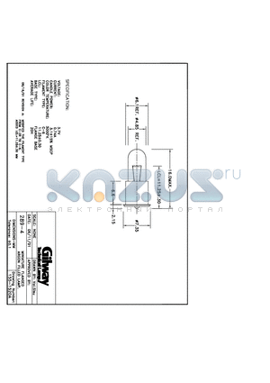 155-1520A datasheet - 289-4 MINIATURE FLANGED ARGON FILLED LAMP