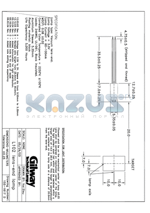 155-1617D datasheet - L102 lens-end lamp