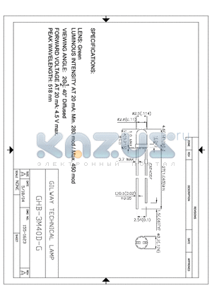 155-1623 datasheet - GHB-3M40D-G