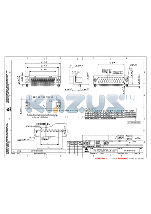 D25P33E4GX00LF datasheet - MALE CONNECT. DELTA D RIGHT ANGLE WITH NUT, HARPOON & METAL PLATE