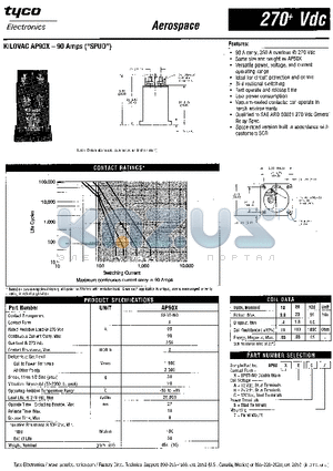 AP50XB57 datasheet - KILOVAC AP90X-90 Amps