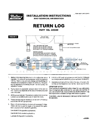 4304M datasheet - return log