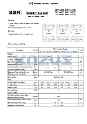 D2N140CD datasheet - Single Pole, Single Throw Normally Open