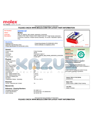 30700-1187 datasheet - 2.54mm (.100