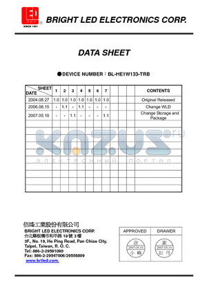 BL-HE1W133-TRB datasheet - Hi-Eff Red and Pure Green Suitable for all SMT assembly methods.