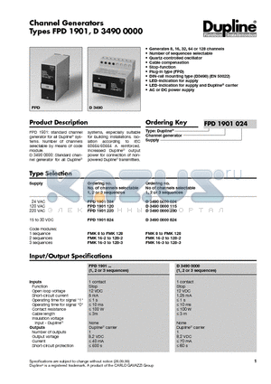 D34900000115 datasheet - Channel Generators