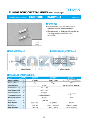 CMR250T datasheet - LEAD FORMED SMD TYPE WITH EMBOSSED TAPE