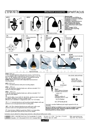 APA1 datasheet - Attachment accessories