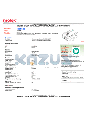 43640-0409 datasheet - 3.00mm (.118