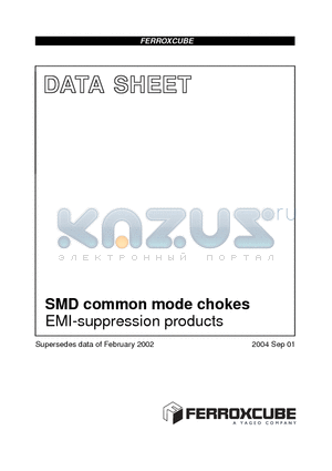 CMS2-5.6-3-8.9-4S2 datasheet - SMD common mode chokes