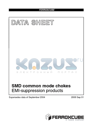 CMS4-11-4S2 datasheet - SMD common mode chokes EMI-suppression products