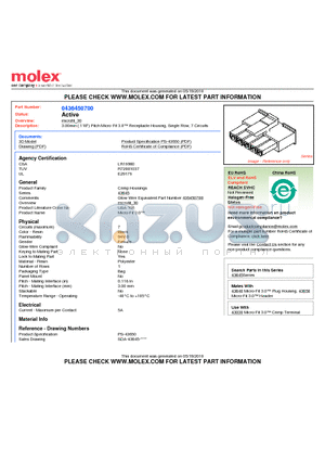 43645-0700 datasheet - 3.00mm (.118