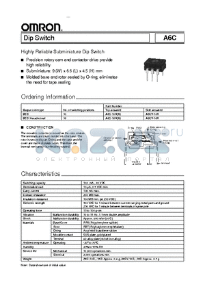 A6C datasheet - Dip Switch