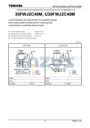 30FWJ2C48M_06 datasheet - LOW FORWARD VOLTAGE SCHOTTKY BARRIER DIODE