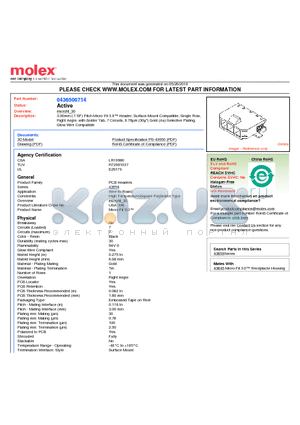 43650-0714 datasheet - 3.00mm (.118