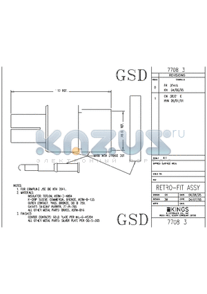 7708-3 datasheet - RETRO-FIT ASSY