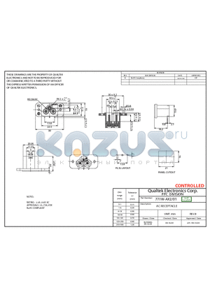 771W-AX2-01 datasheet - AC RECEPTACLE