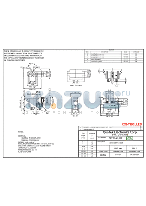 771W-X2-01 datasheet - AC RECEPTACLE