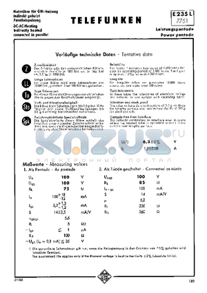 7751 datasheet - POWER PENTODE