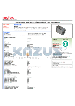 43915-1121 datasheet - 10.00mm (.394