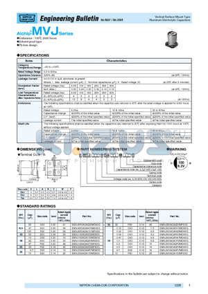EMVJ100ADA330ME60G datasheet - Aluminum Electrolytic Capacitors