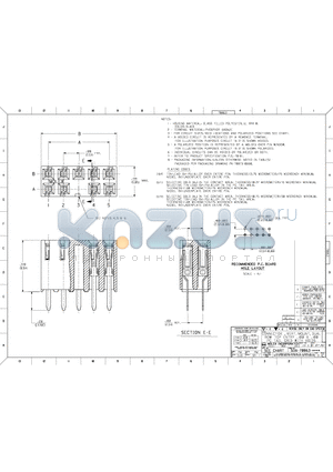 44-45-4545 datasheet - CONNECTOR. VERT. MOUNT , DUAL ROW TOP ENTRY . 100 X . 100 PC