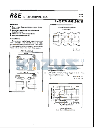 4402B datasheet - CMOS EXPANDABLE GATES