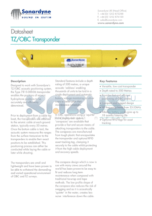 7815 datasheet - TZ/OBC Transponder