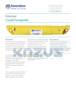 7815-000-07 datasheet - Coastal Transponder