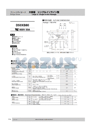 D50XB80 datasheet - Bridge Diode