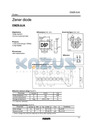 EMZ6.8JA datasheet - Zener diode