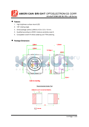 BL-PDA-SJS-C10 datasheet - High brightness surface mount LED.