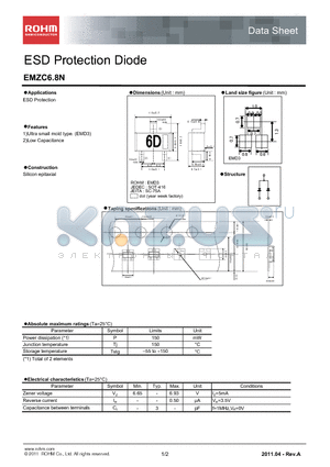 EMZC6.8N_11 datasheet - ESD Protection Diode