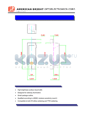 BL-PSA-SSS-C10 datasheet - High brightness surface mount LED.