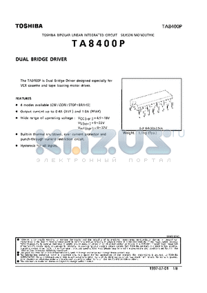 A840 datasheet - DUAL BRIDGE DRIVER