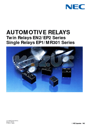 EN2-1H2 datasheet - AUTOMOTIVE RELAYS (Twin, Single) Relays