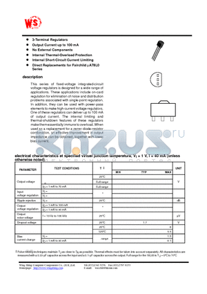 78L06 datasheet - Positive-Voltage Regulators