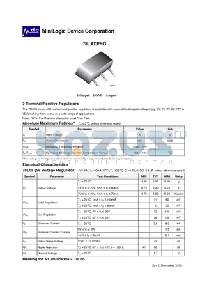 78LXXPRG datasheet - 3-Terminal Positive Regulators