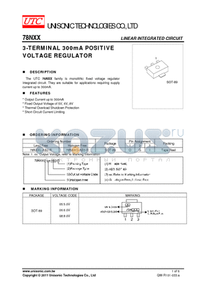 78M18 datasheet - LINEAR INTEGRATED CIRCUIT