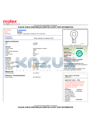 AA-120-02T datasheet - Krimptite Ring Tongue Terminal for 18-22 AWG Wire